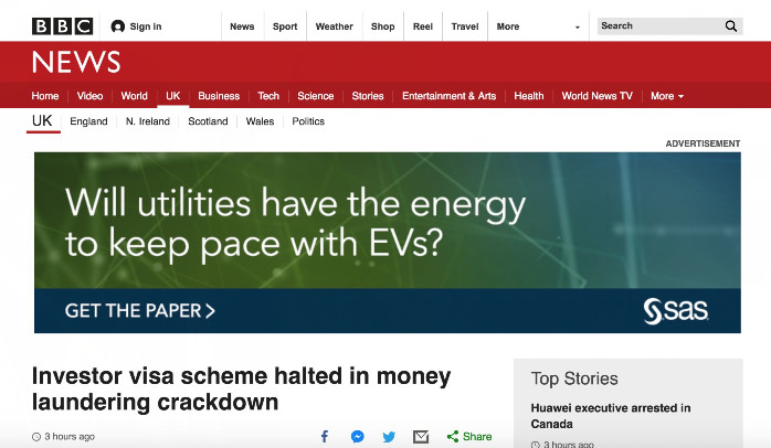 BBC官網(wǎng)截圖